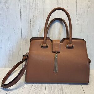 Charming Charlie Faux Brown Handbag